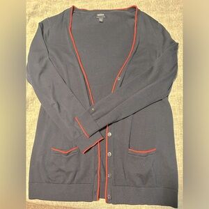 Tommy Hilfiger Navy Blue cardigan sweater size L